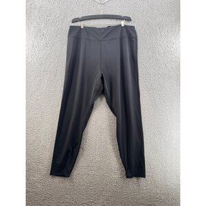 Shein Curve 3XL Black High-Waisted Leggings With Crisscross Detail